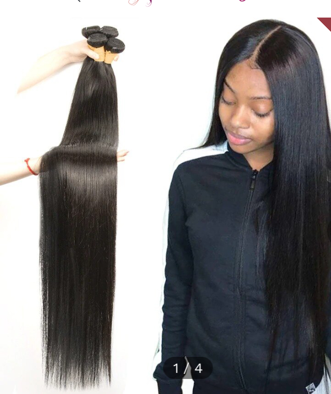 26 Inch Straight Human Hair Brazilian Extension Human Hair Weave Straight –  NashooBeauty